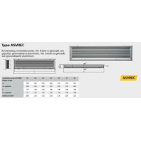 Ventilatiepoort rechth type ASVREC 60