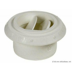 AIR OUTLET D60 CLOSEABLE White