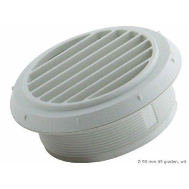 AIR-OUTLET D90 45 DEGREES, WHITE, BAG