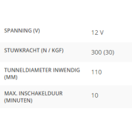 BOWPRO301 AC boegschroef 30kgf 12V