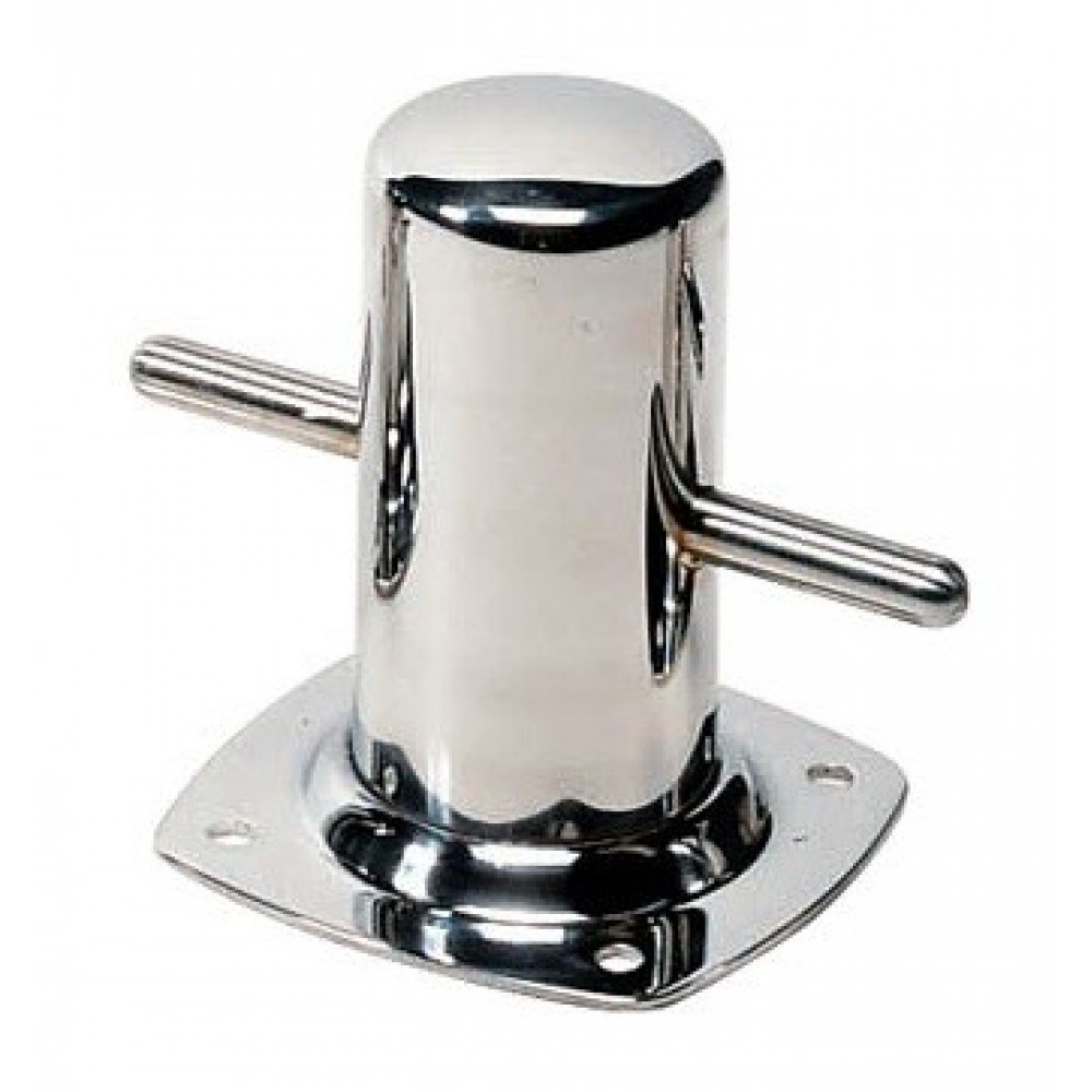 Rvs bolder, type 110 met voetplaat