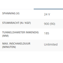 BOWPRO902 AC boegschroef 90kgf 24V