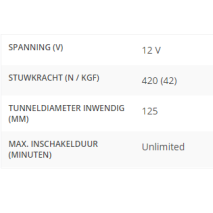 BOWPRO421 AC boegschroef 42kgf 12V