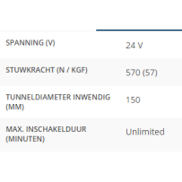 BOWPRO572 AC boegschroef 57kgf 24V