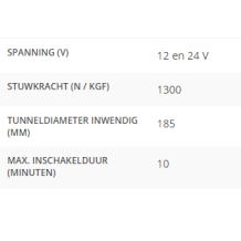BOWPRO130 AC boegschroef 130kgf 12-24V