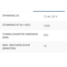 BOWPRO150 AC boegschroef 150kgf 12-24V