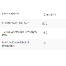 BOWPRO57 AC boegschroef 57kgf 12-24V