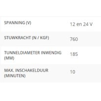 BOWPRO76 AC boegschroef 76kgf 12-24V