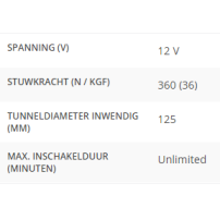 BOWPRO361 AC boegschroef 36kgf 12V
