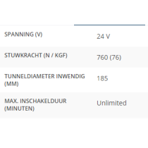 BOWPRO762 AC boegschroef 76kgf 24V