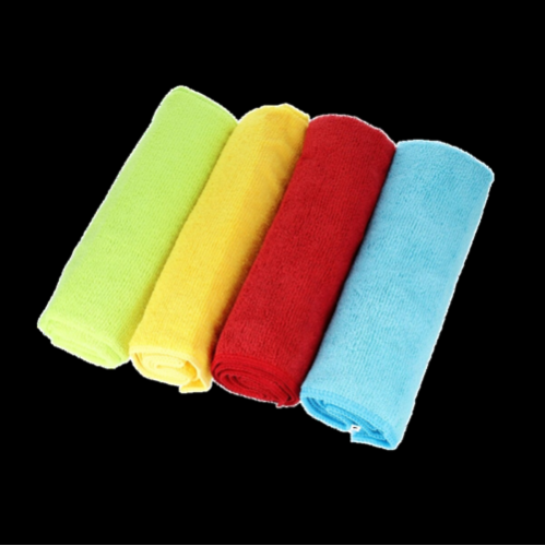 MENZERNA PACK OF 4 MICROFIBERS 40X40CM (ROOD, GEEL, GROEN, BLAUW)