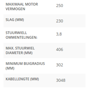 High stuurkabel 10 ft.