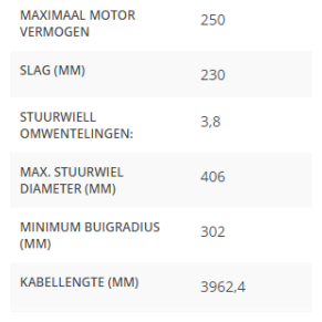 High stuurkabel 13 ft.