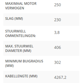 High stuurkabel 14 ft.