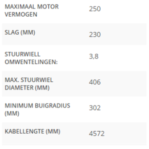 High stuurkabel 15 ft.