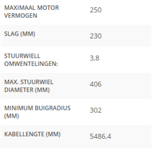 High stuurkabel 18 ft.