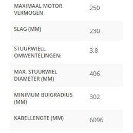 High stuurkabel 20 ft.