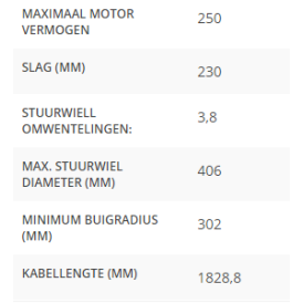 High stuurkabel 6 ft.