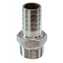 Slangtule rvs AISI316, G1-2 - 13 mm