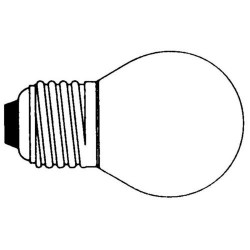 LAMP 12V 15W E27 KOGEL MAT