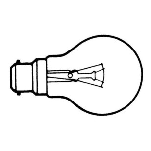 LAMP 24V 40W B22 STANDAARD MAT