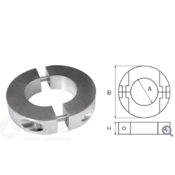 allpa Aluminium anode voor Ã25mm-as ringvormig-dun