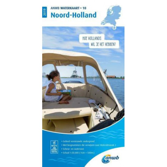 ANWB Waterkaart 10. Noord-Holland 2019