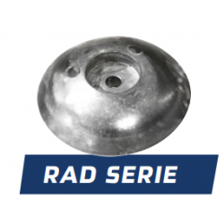 Roerblad anode model  Disc  zink, 110mm, bruto gewicht 0,70kg