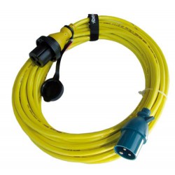 CEE walstroom kabel 15 meter 16A IP44 H07BQ-F 3G 2,50mm2 PUR