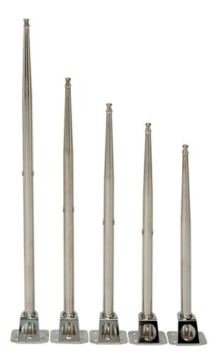 Scepter rvs lengte 450mm D 25mm met 1 gat
